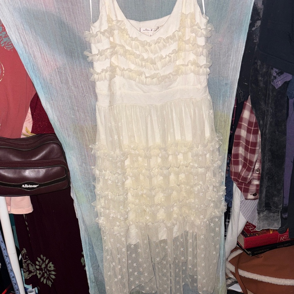 Willow & Clay Cream Textured Dress